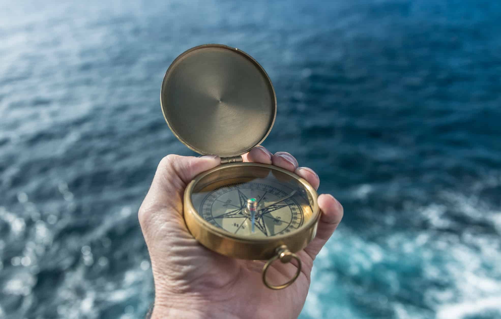 Navigating with a compass