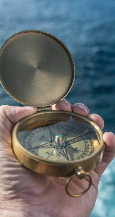 Navigating with a compass