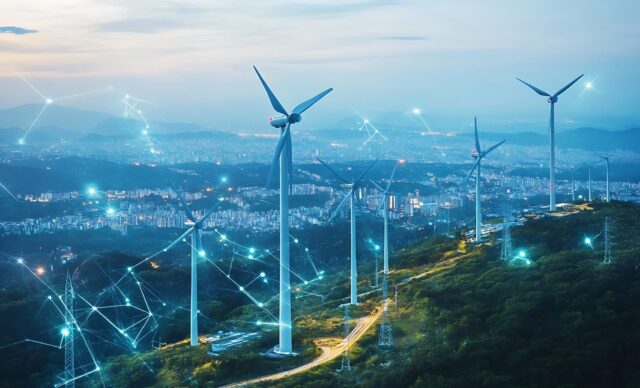 An AI powered system optimizing renewable energy distribution by analyzing weather patterns, energy demand, and grid capacity to increase sustainability